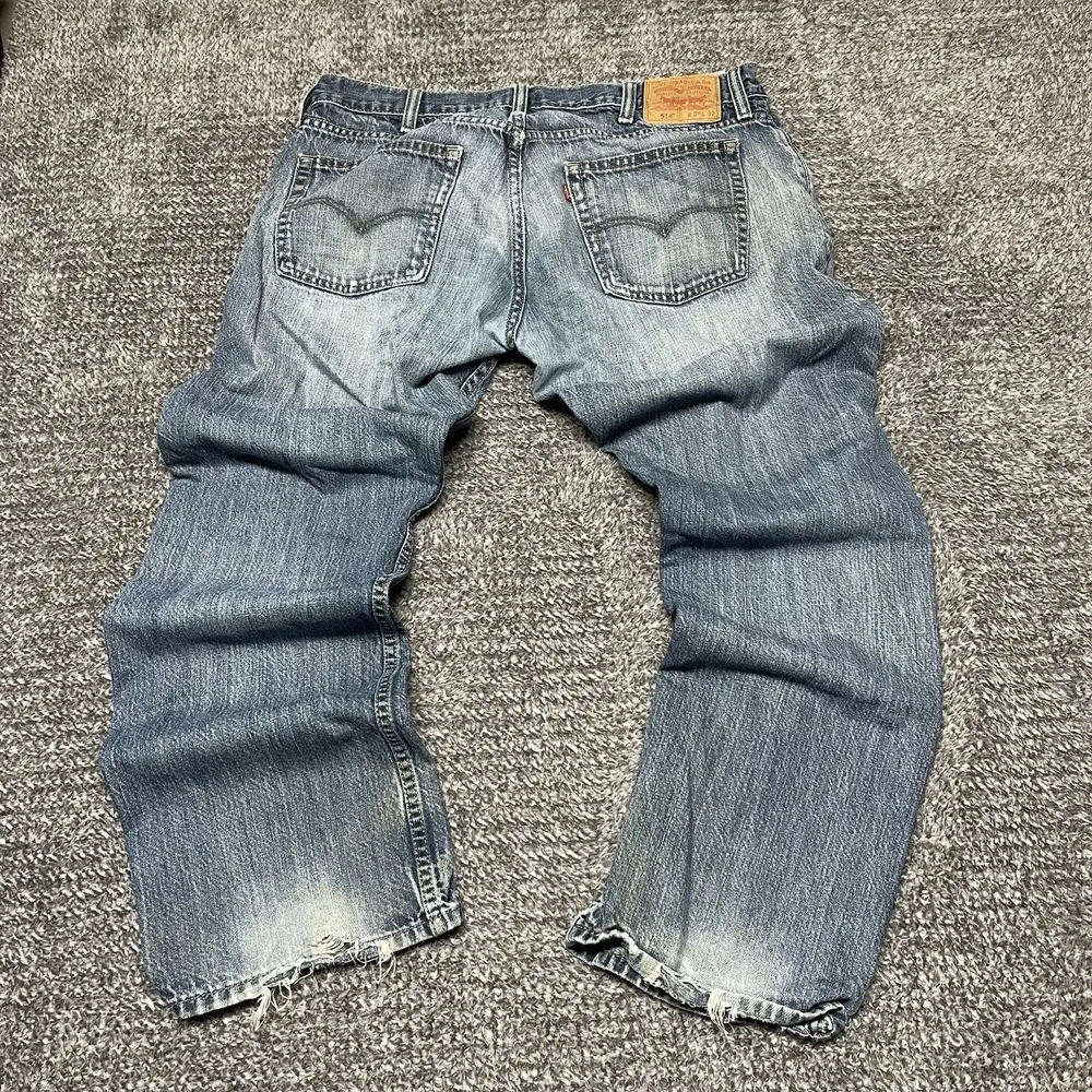 Levis 514‎ Jeans Mens 38x32 Blue Straight Denim Workwear Medium Wash